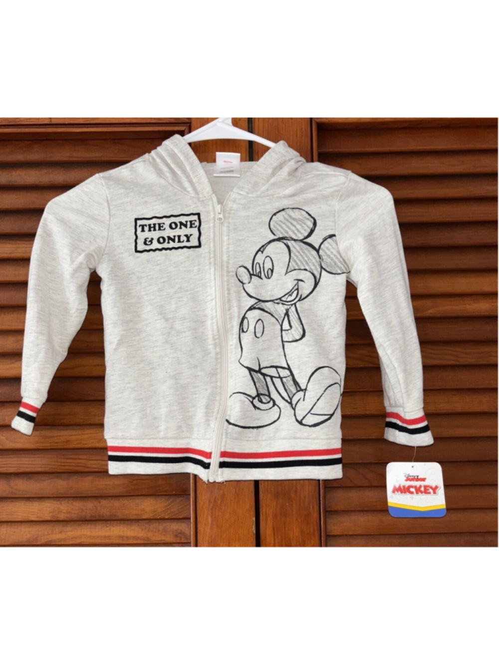 Disney Baby Mickey Mouse The One and Only Full Zip Hooded Sweatshirt 4T